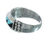 Multicolor Inlay Native American Sterling Silver Ring Size 10-3/4 JX130831