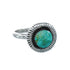 Navajo Genuine Sterling Silver Turquoise Ring Size 7 JX130783