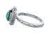 Navajo Genuine Sterling Silver Turquoise Ring Size 7 JX130783