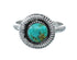 Navajo Genuine Sterling Silver Turquoise Ring Size 7 JX130784
