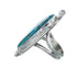 Navajo Genuine Sterling Silver Turquoise Ring Size 9-1/2 JX130790
