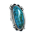 Navajo Genuine Sterling Silver Turquoise Ring Size 9-1/4 JX130792