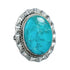 Native American Sterling Silver Turquoise Ring Size 7 JX130902