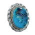 Native American Sterling Silver Turquoise Ring Size 6 JX130904