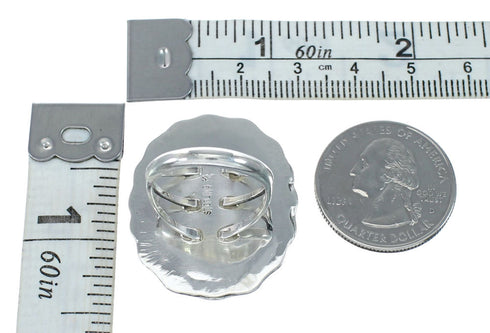 Native American Sterling Silver Turquoise Ring Size 6 JX130904