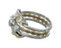 Sterling Silver 12KGF Opal Cubic Zirconia Feather Native American Ring Size 8 JX130861