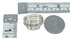 Sterling Silver 12KGF Turquoise Cubic Zirconia Feather Native American Ring Size 7 JX130869