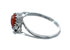 Sterling Silver Coral Native American Ring Size 7-1/2 JX130919
