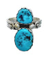 Genuine Sterling Silver Navajo Turquoise Ring Size 10 JX130895