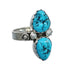 Genuine Sterling Silver Navajo Turquoise Ring Size 9 JX130896