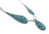 Navajo Turquoise Authentic Sterling Silver Link Necklace Set JX130940