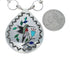 Native American Bird Multicolor Sterling Silver Link Necklace JX130937
