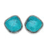 Native American Sterling Silver Turquoise Post Earrings JX130951