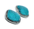 Native American Sterling Silver Turquoise Post Earrings JX130951