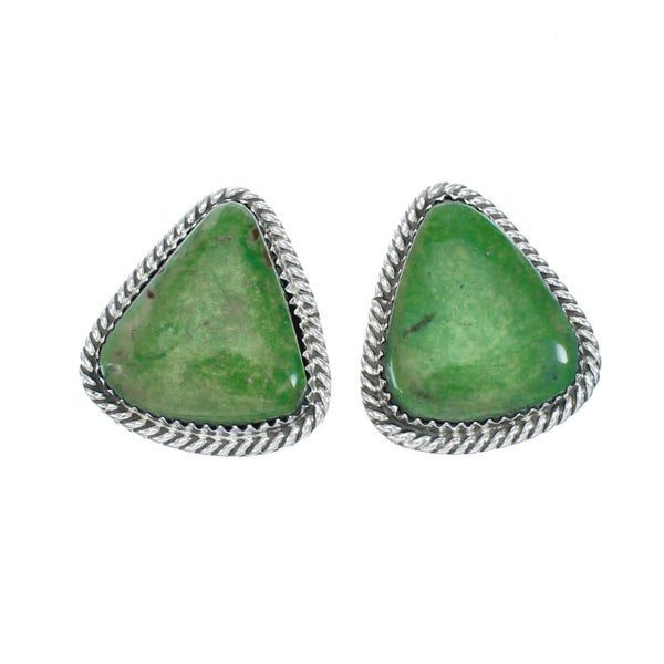 Native American Sterling Silver Turquoise Post Earrings JX130960