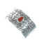 Coral and Genuine Sterling Silver Navajo Hair Barrette JX131025