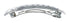 Genuine Sterling Silver Patterned Navajo Hair Barrette JX131032