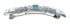 Turquoise and Genuine Sterling Silver Navajo Hair Barrette JX130999