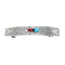 Native American Navajo Turquoise Coral Sterling Silver Hair Barrette JX131012