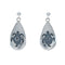 Hopi Sterling Silver Turtle Post Dangle Earrings JX131066