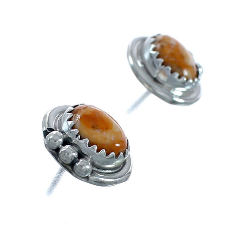 Navajo Oyster Shell Genuine Sterling Silver Post Earrings JX131057