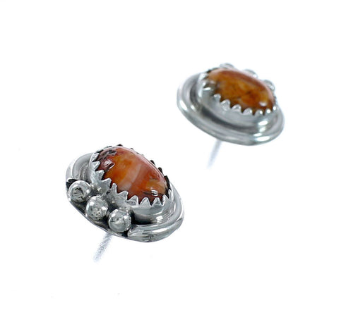 Navajo Oyster Shell Genuine Sterling Silver Post Earrings JX131058