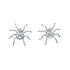 Navajo Authentic Sterling Silver Spider Post Stud Earrings JX131059
