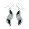 Multicolor Genuine Sterling Silver Navajo Hook Dangle Earrings JX131054