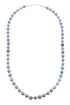 Sterling Silver and Gray Fresh Water Pearl Bead Necklace JX131105