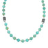 Native American Turquoise Sterling Silver Bead Necklace JX131100