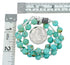 Native American Turquoise Sterling Silver Bead Necklace JX131100