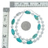 Native American Turquoise Sterling Silver Bead Necklace JX131097