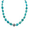 Native American Turquoise Sterling Silver Bead Necklace JX131095
