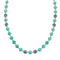 Native American Turquoise Sterling Silver Bead Necklace JX131094