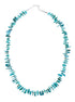 Native American Turquoise Sterling Silver Bead Necklace JX131091