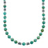 Native American Turquoise Sterling Silver Bead Necklace JX131099