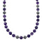 Native American Amethyst Bead Sterling Silver Necklace JX131104