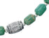 Native American Turquoise Sterling Silver Bead Necklace JX131098