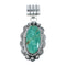 Native American Authentic Turquoise Sterling Silver Pendant JX131167