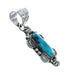 Turquoise Authentic Sterling Silver Navajo Pendant JX131177