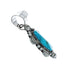 Turquoise Authentic Sterling Silver Navajo Pendant JX131182