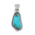 Turquoise Authentic Sterling Silver Navajo Pendant JX131194