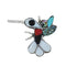 Zuni Multicolor Inlay Genuine Sterling Silver Hummingbird Pendant JX131162