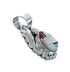 Native American Navajo Multicolor Inlay Pendant JX131133