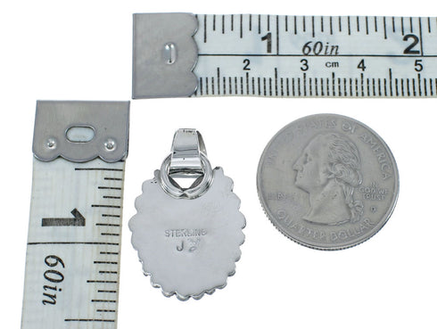 Native American Navajo Multicolor Inlay Pendant JX131133