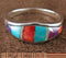 Turquoise Multicolor Jewelry Sterling Silver Ring Size 6-3/4 NS35935