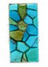 Southwestern Silver Jewelry Turquoise Inlay Ring Size 5-1/2 MW73986