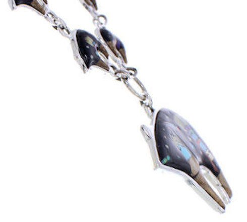 Native American Mesa Design Multicolor Bear Link Necklace Set PX37997
