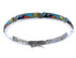 Southwest Multicolor Genuine Sterling Silver Link Bracelet RX100597
