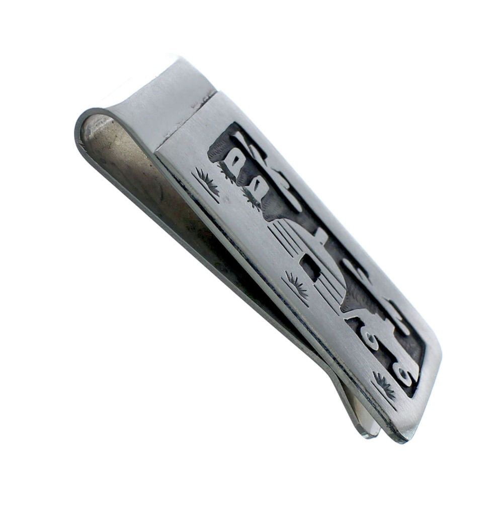 Native American Genuine Sterling Silver Pueblo Village Money Clip JX13 ...